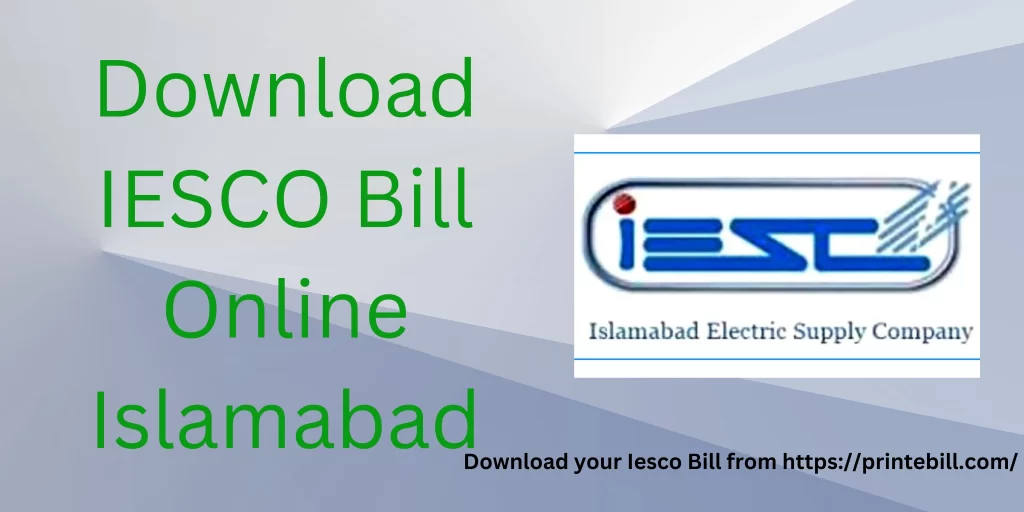 IESCO Bill Online Check Download Duplicate WAPDA Electricity Bill