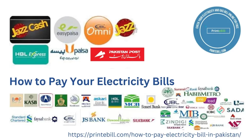 How to Pay Electricity Bill in Pakistan