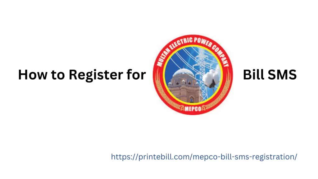 How to Register for Mepco Bill SMS Service