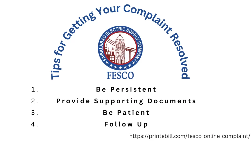 Tips to Resolve FESCO Online Complaint Urgently
