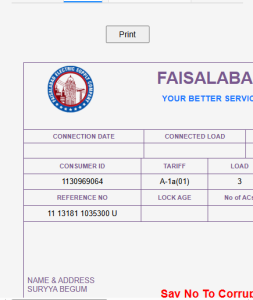 FESCO Bill Online – Check, Download & Print Your Duplicate FESCO Electricity Bill 6 View your fesco bill